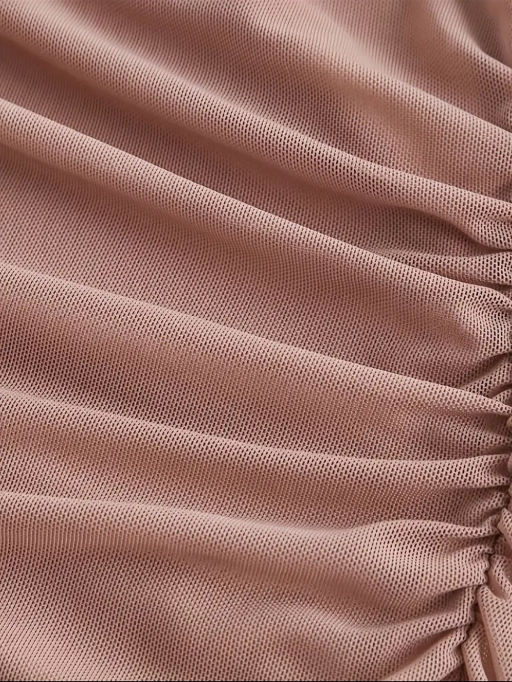 Cowl Neck Ruffled Midi Ruched Dress - Picture 2 of 2